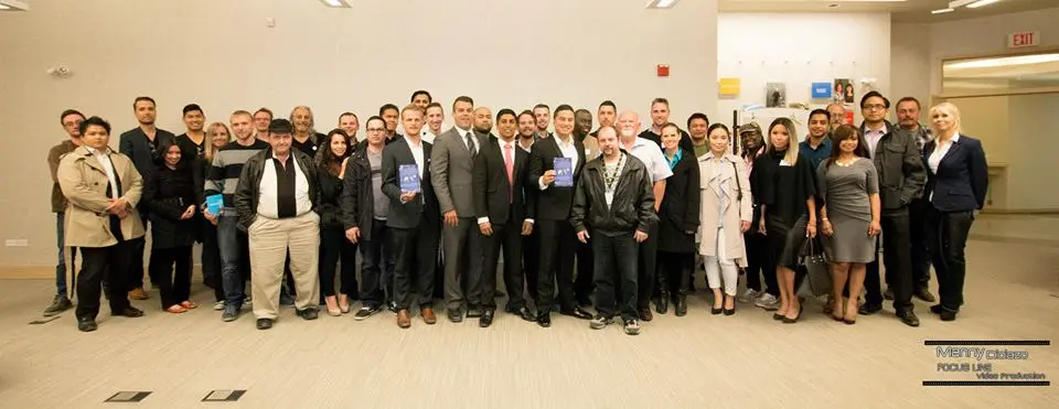 An awards presentation at a Team Made Hub event