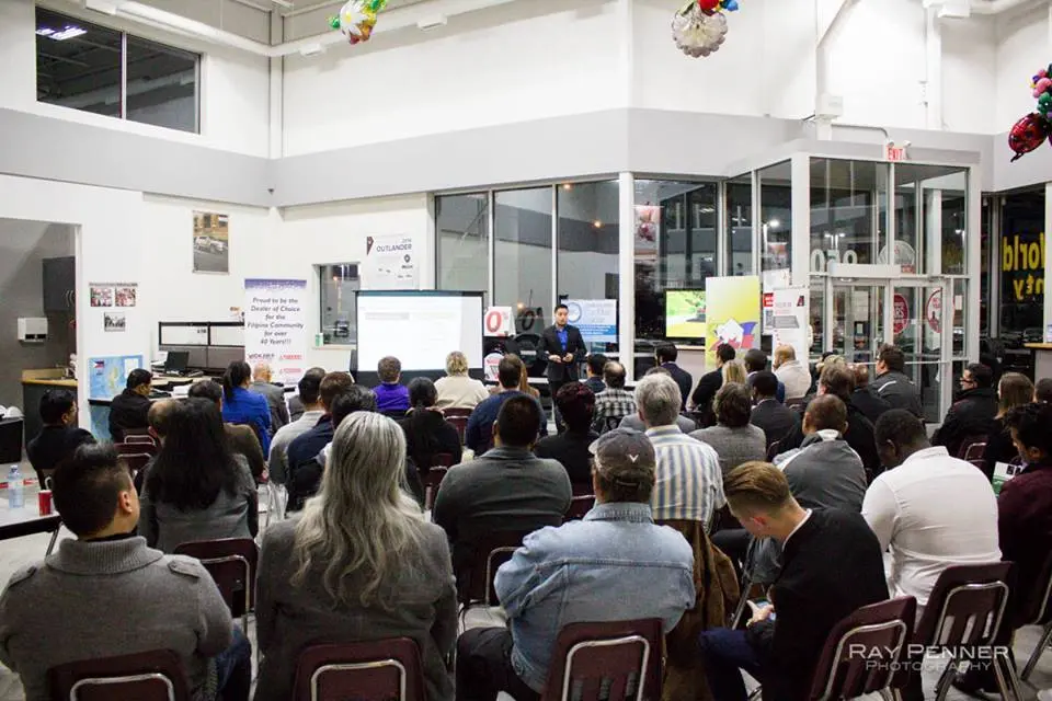 A speaker presenting to the Team Made Hub community